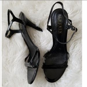 Ralph Lauren Strappy Aela black sandal